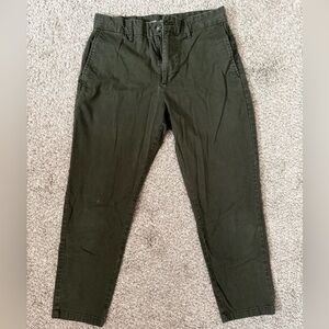 Old Navy Men's Dark Olive Green Chinos